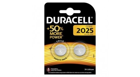 PILA DURACELL LITIO BOTON 3V CR2025 BLISTER 2 UNIDADES