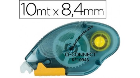 PEGAMENTO Q-CONNECT ROLLER COMPACT NO PERMANENTE -6,5 MM DE ANCHO X 10 MT