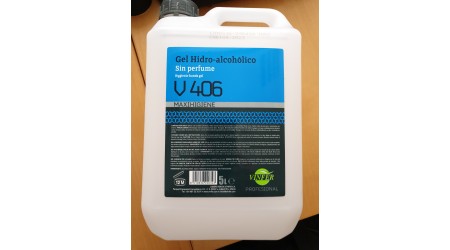 GEL HIDROALCOHOLICO GARRAFA 5 LITROS.
