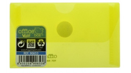 SOBRE PLASTICO CIERRE VELCRO TAMAÑO TARJETA