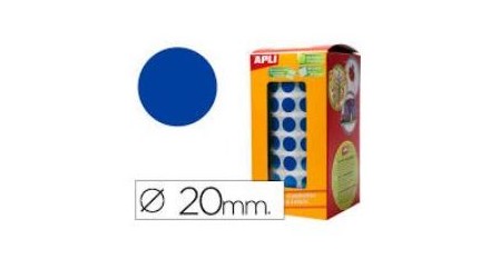 GOMETS REDONDOS 20 MM. ROLLO 1680 UNID.