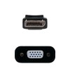 ADAPTADOR VIDEO DISPLAYPORT MACHO A VGA HEMBRA
