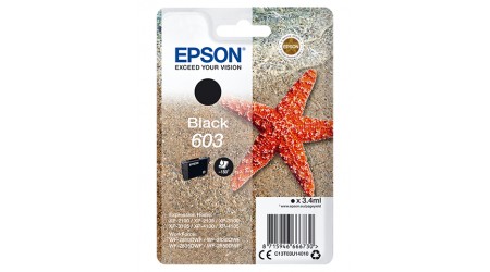 CARTUCHO EPSON 603 NEGRO C13T03U140  3.4 ML.