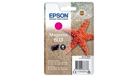 CARTUCHO EPSON 603 MAGENTA C13T03U340  2.4 ML.