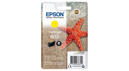 CARTUCHO EPSON 603 AMARILLO C13T03U440  2.4 ML.