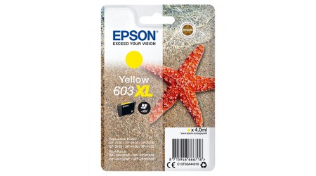 CARTUCHO EPSON 603XL AMARILLO C13T03A440  4 ML.