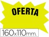 CARTEL CARTULINA MARCAPRECIOS AMARILLO FLUOR 110x160 MM 50 UNIDA