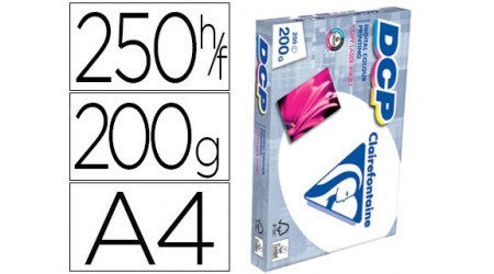 PAPEL A4 200 GR. CLAIREFONTAINE DCP 250 H. CIE 170 - INK-JET Y LÁSER