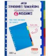 SEPARADOR FOLIO 5 PESTAÑAS PP TRANSLUCIDO 5 COLORES MULTITALADRO