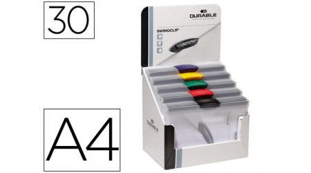 DOSSIER PINZA LATERAL A4 30H SWINGCLIP COLORES SURTIDOS