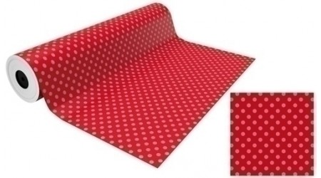 PAPEL REGALO LUNARES BOBINA BASIKA 62CM X 85M IN1501-F