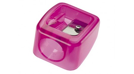 SACAPUNTAS M+R PLASTICO PARA CERAS GRUESAS DE 17MM 1 USO COLORES SURTIDOS