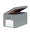 CONTENEDOR ELBA PARA 5 ARCHIVO DEFINITIVO CON TAPA INTEGRADA GRIS