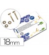 ENCUADERNADORES 18 MM CON ARANDELA 100 UNIDADES