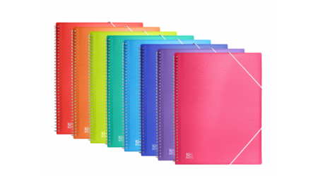 CARPETA PORTAFUNDAS OXFORD A4 30 FUNDAS CON ESPIRAL Y CIERRE DE GOMA