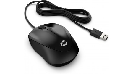 RATON HP OPTICO USB 1000 NEGRO CON CABLE