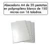 INDICE A4 A-Z  MULTITALADRO BLANCO 150 MIC. 90456