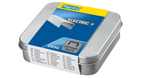 GRAPAS RAPID OPTIMA HD70  - CAJA METAL 2500 UNIDADES