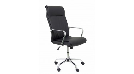 SILLON PyC CARCELEN SIMIL PIEL NEGRO - BASCULANTE