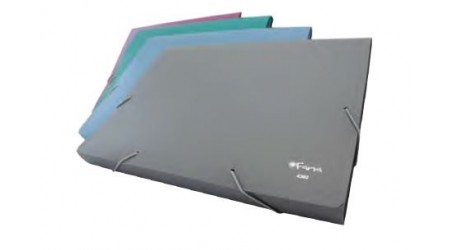 CARPETA CLASIFICADORA PP A4 12 DEPART. C/GOMA COLORES OPACOS SURTIDOS