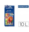 LAPICES DE COLORES STAEDTLER NORIS CLUB CAJA DE 10 COLORES TRIPLUS + AFILALAPIZ