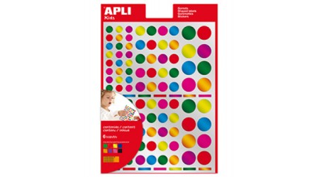 GOMETS REDONDOS COLORES SURTIDOS METALIZADOS 6 HOJAS