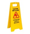 SEÑALIZACION DE SUELO EN PLASTICO VERTICAL "ATENCION SUELO MOJADO"