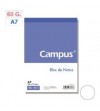 BLOC DE NOTAS PERFORADO A7 80 HOJAS LISO CAMPUS
