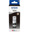 BOTELLA TINTA EPSON ECOTANK 104 NEGRO PARA ET2710 ET2810 Y ET2820 SERIES