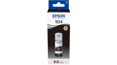 BOTELLA TINTA EPSON ECOTANK 104 NEGRO PARA ET2710 ET2810 Y ET2820 SERIES