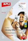 PAPEL GLOSSY+MATE DOBLE CARA A4 175G. CARPETA 10H.