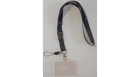 IDENTIFICADOR RIGIDO CON CORDON PLANO NEGRO