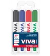 ROTULADOR PIZARRA BLANCA MOLIN VIVA 4 UNIDADES SURTIDAS