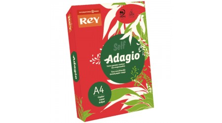 PAPEL A4 COLOR 500 HOJAS ROJO 80 GR. ADAGIO