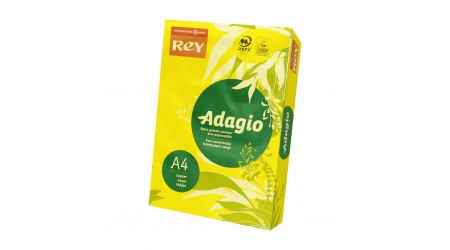 PAPEL A4 COLOR 500 HOJAS AMARILLO INTENSO 80 GR. ADAGIO