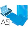 CARPETA LIDERPAPEL GOMAS SOLAPAS POLIPROPILENO DIN A5