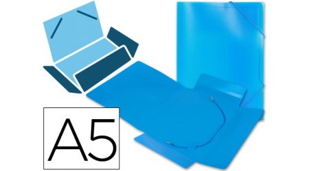 CARPETA LIDERPAPEL GOMAS SOLAPAS POLIPROPILENO DIN A5