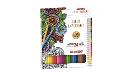 LAPICES COLORES ALPINO COLOR EXPERIENCE DE 24 COLORES LARGOS