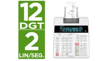 CALCULADORA IMPRESORA CASIO FR-2650RC 12 DIGITOS 195 x 313 x 65 mm