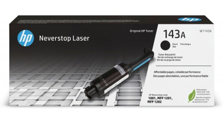 TONER H.P. W1143A  Nº143A NEGRO 2,5K ORIGINAL NEVERSTOP LASER 1001, 1201, 1202