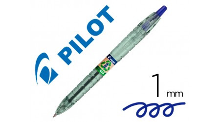 BOLIGRAFO PILOT ECOBALL1 MM RETRACTIL TINTA DE ACEITE 86% BOTELLAS DE PLASTICO RECICLADAS