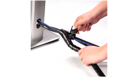 ORGANIZADOR DE CABLES FELLOWES ZIP  0,20 x 2 MT NEGRO