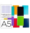 CUADERNO A5 TAPA DURA CUADRICULA 4 MM 140H 75 GR. WITTY MICROCORTE 6 TALADROS