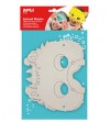 MASCARAS DE CARTON DE ANIMALES PARA COLOREAR 6 UNIDADES APLI