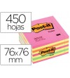 NOTAS ADHESIVAS POST-IT 2028-NP 450 HOJAS SURTIDO 76x76 mm