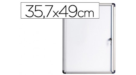 VITRINA DE ANUNCIOS BI-OFFICE FONDO MAGNETICO EXTRAPLANA DE INTERIOR 357X490 MM