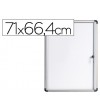 VITRINA DE ANUNCIOS BI-OFFICE FONDO MAGNETICO EXTRAPLANA DE INTERIOR 710X664 MM