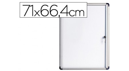 VITRINA DE ANUNCIOS BI-OFFICE FONDO MAGNETICO EXTRAPLANA DE INTERIOR 710X664 MM