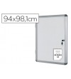 VITRINA DE ANUNCIOS BI-OFFICE FONDO MAGNETICO EXTRAPLANA DE INTERIOR 940X981 MM