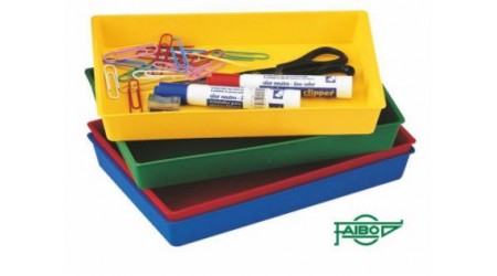 BANDEJA PLASTICO MULTIUSOS 230 x 145 x 30 mm. COLORES SURTIDOS